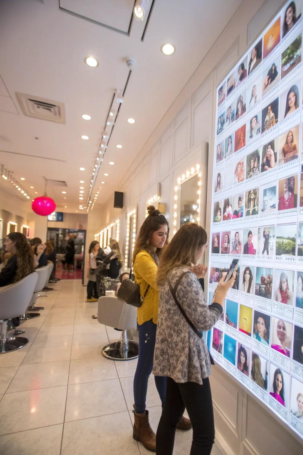 An interactive wall improving social engagement and marketing.