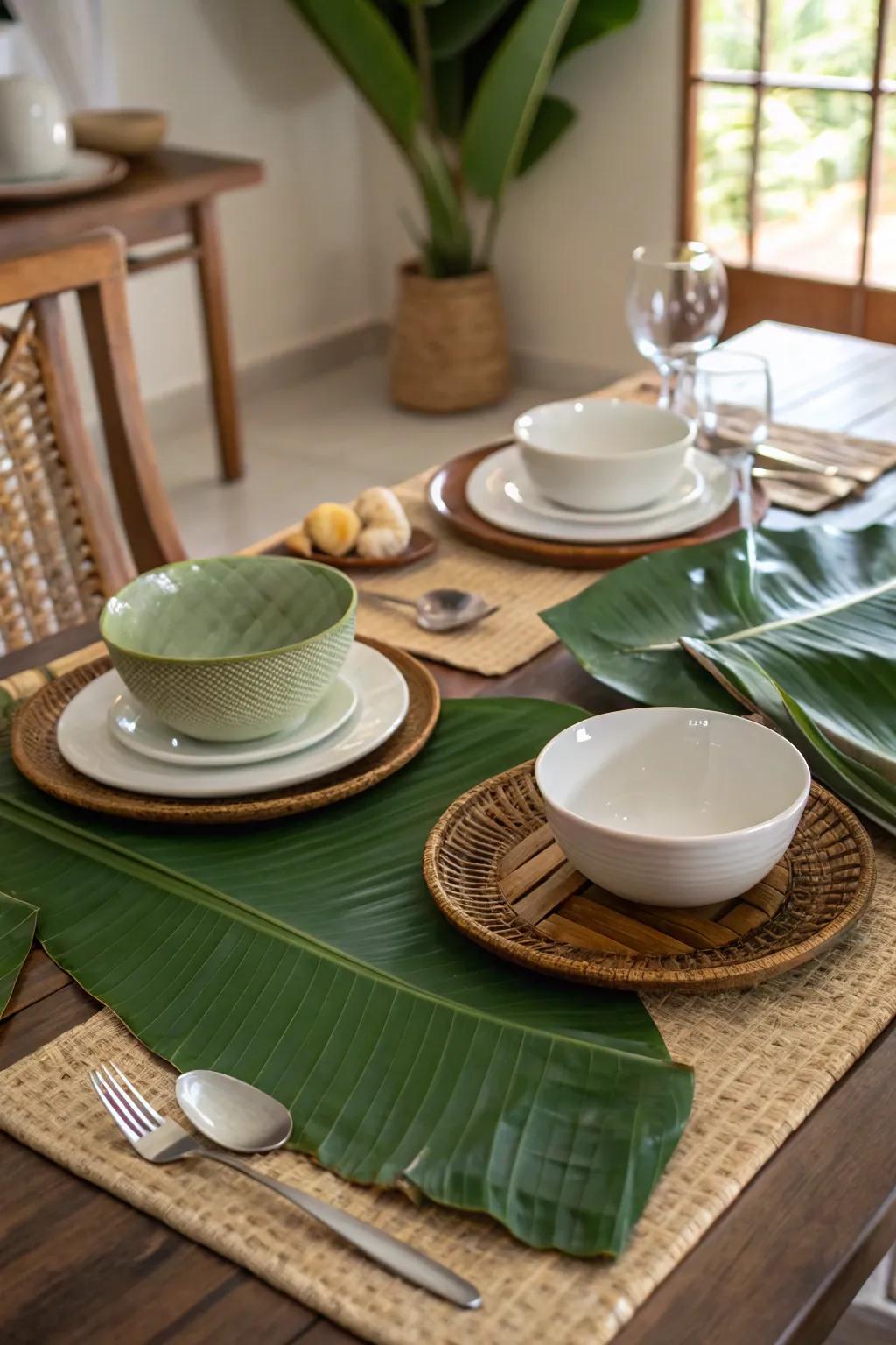 Festive table presentations enhance the dining experience.