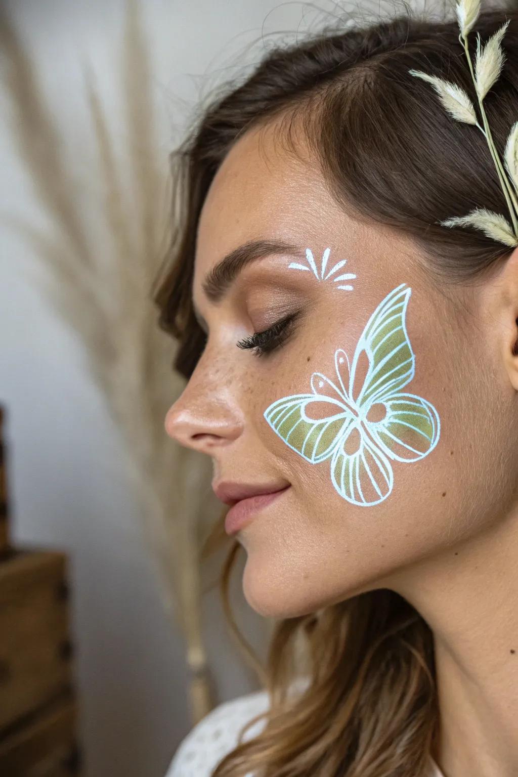 Illuminate the night with a glowing butterfly design—where simplicity meets enchanting beauty.