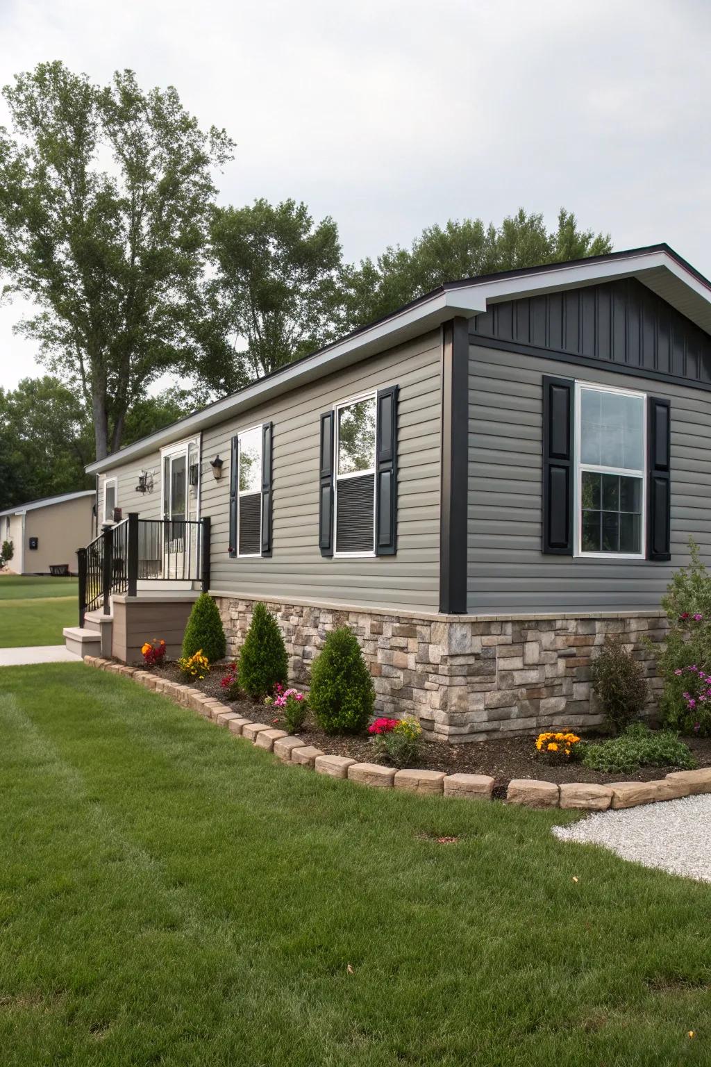 Pebble grey provides a sleek, modern aesthetic with natural harmony.