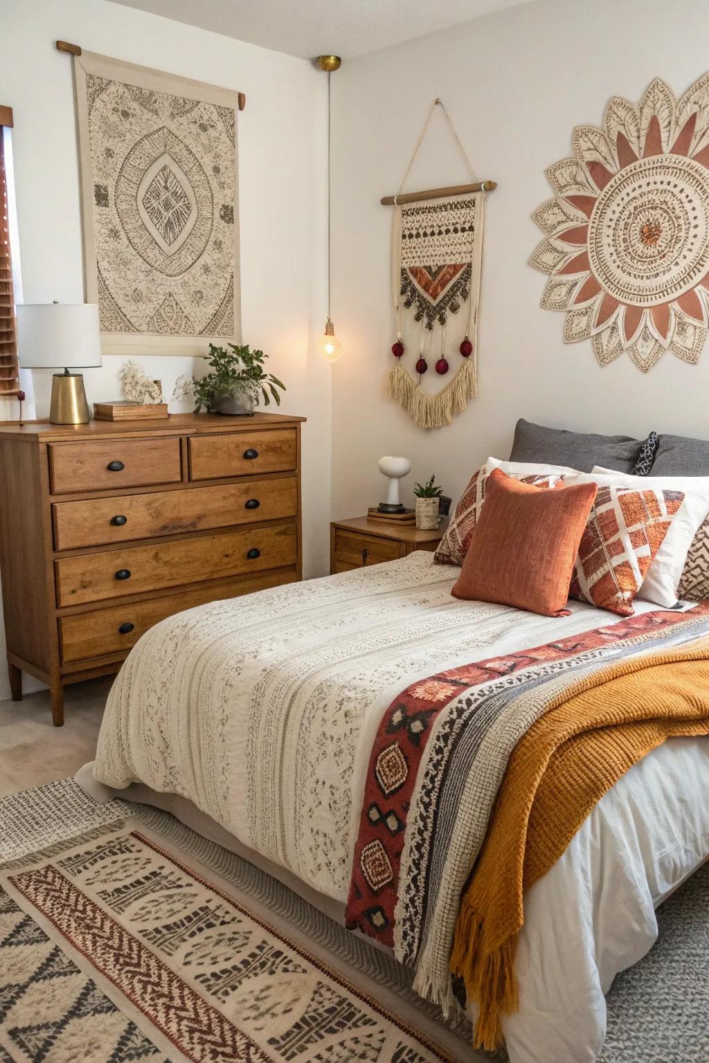 An eclectic mix forming a personalized, unique space.