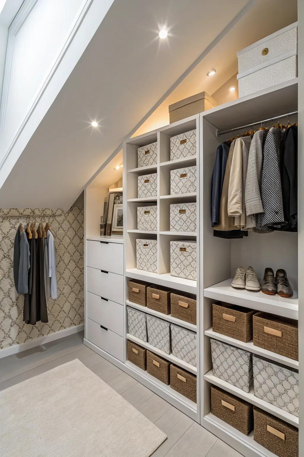 Decorative boxes combine functionality with visual appeal.