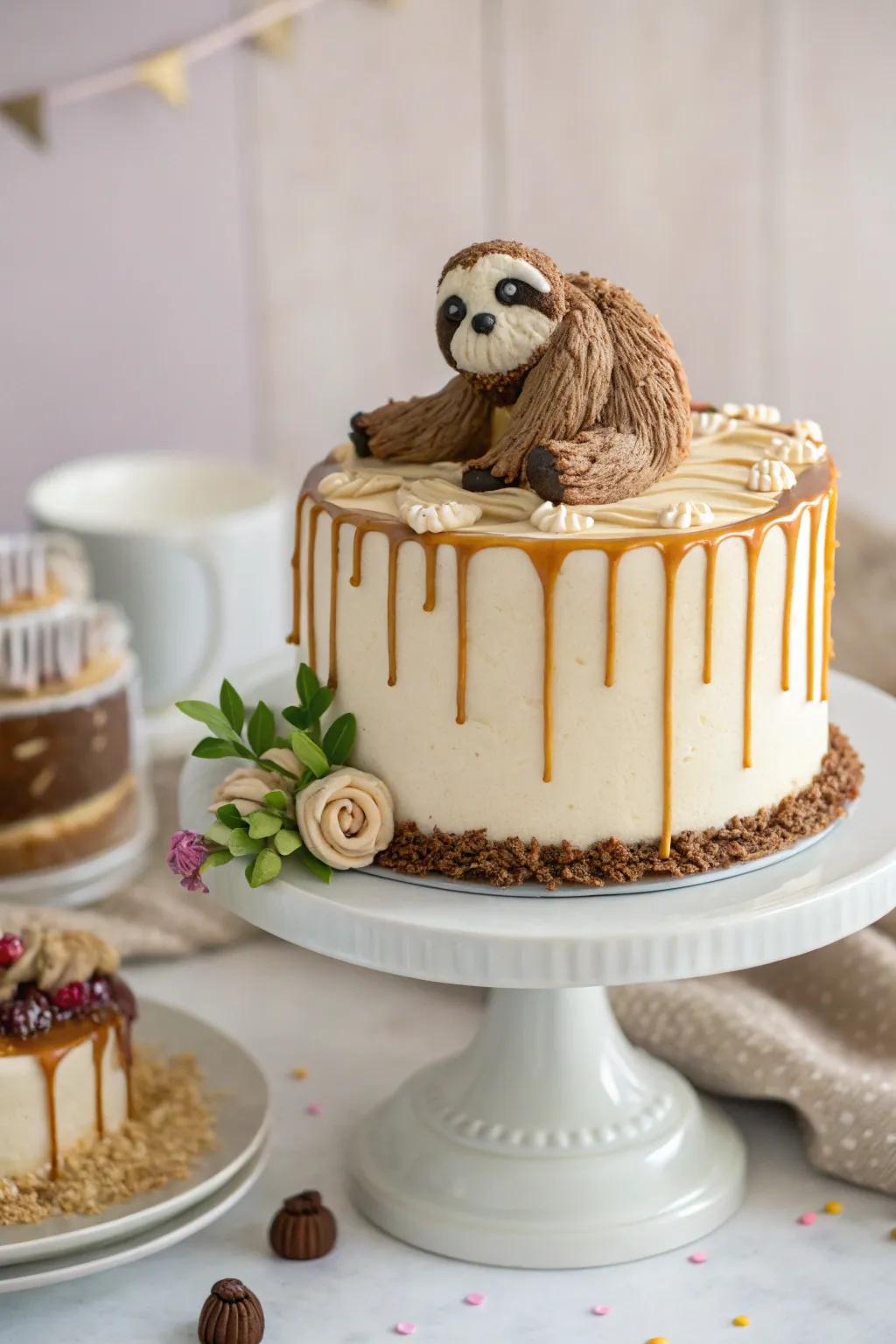 A drop design adds a touch of beauty to the animal bake.