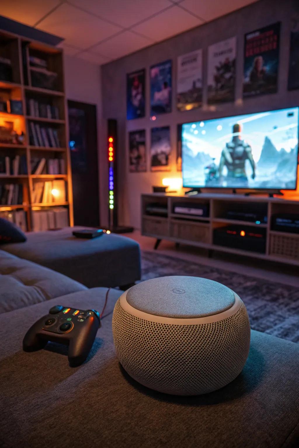 Sounds all around add to the gaming experience.