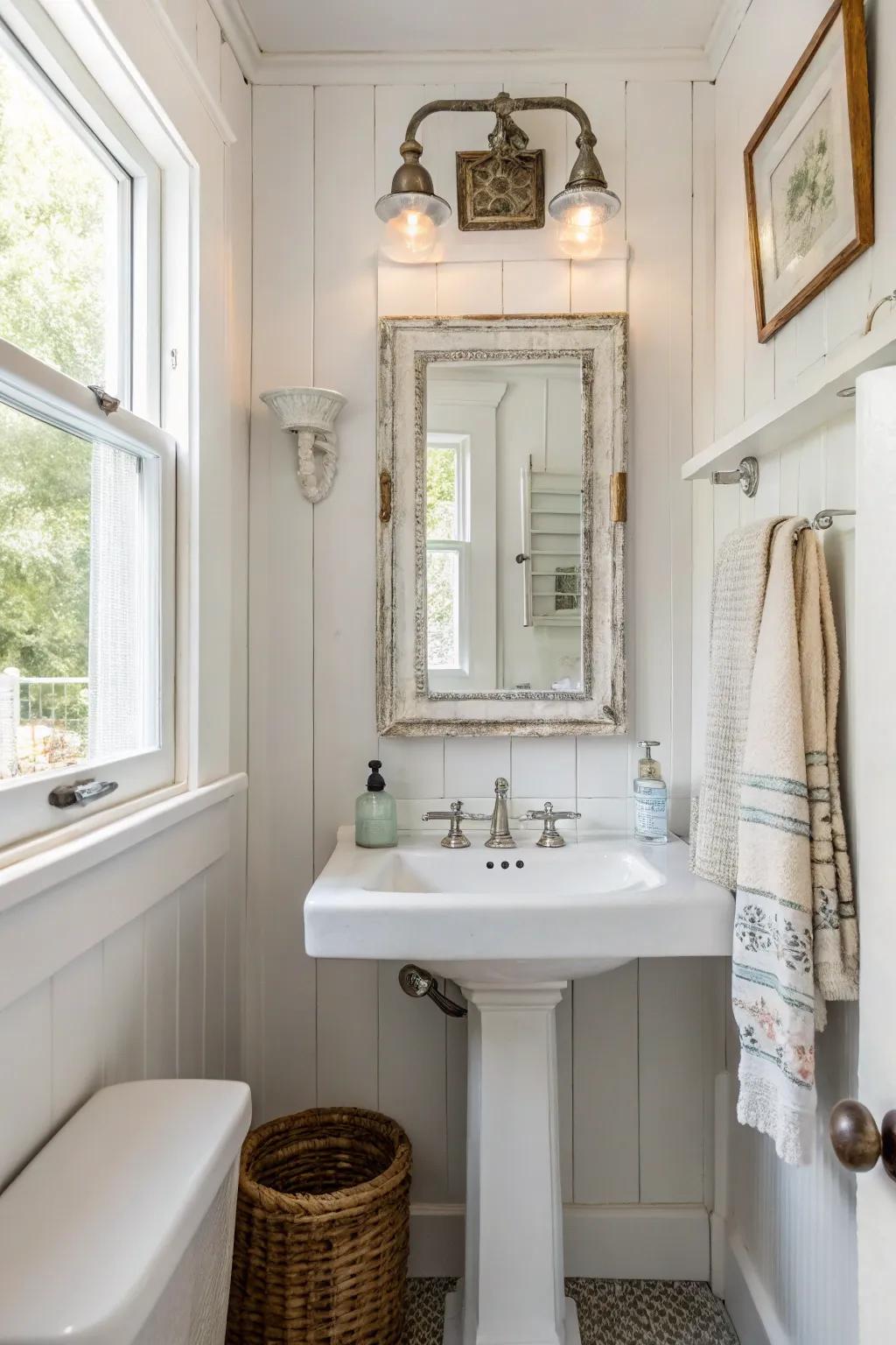 Old-fashioned pieces add charm and timeless appeal.