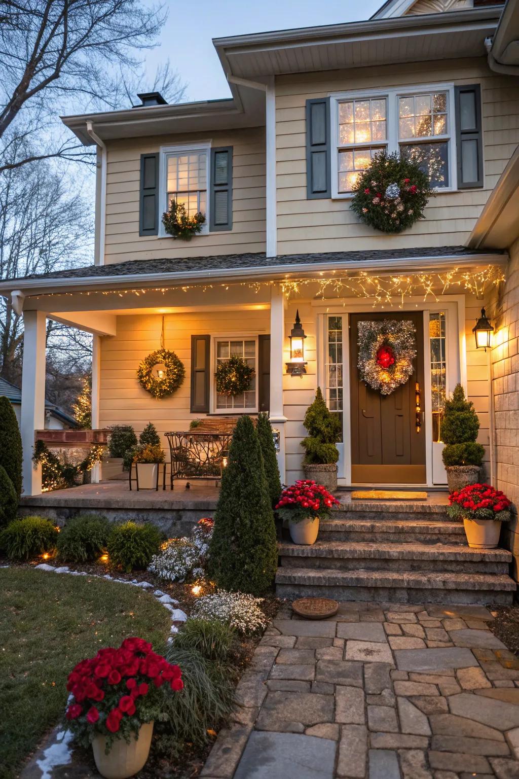 Seasonal decor adds a festive, personal touch to your entryway.