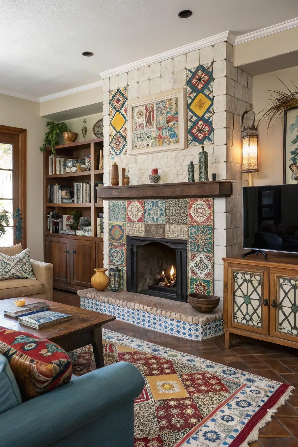 A varied assemblage of tiles showcases singular character.