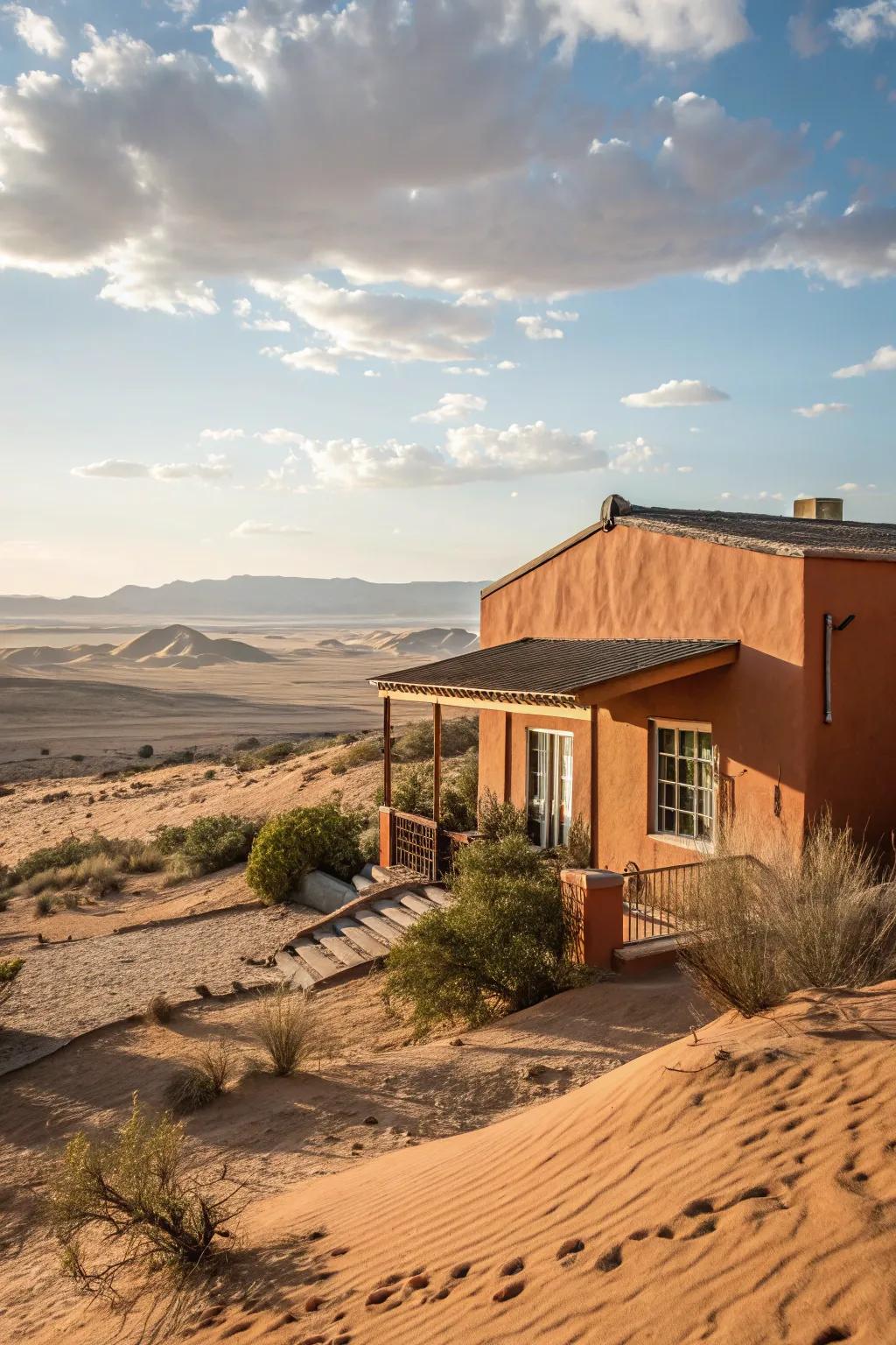 Clay and dune provide a warm, earthy look.