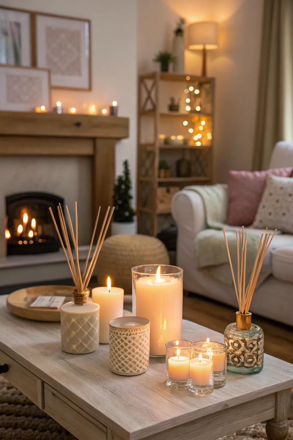 Enhance the romantic ambiance with the perfect fragrance.