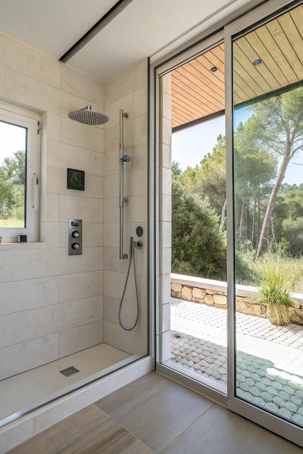 Be mindful of water usage with a shower minder.