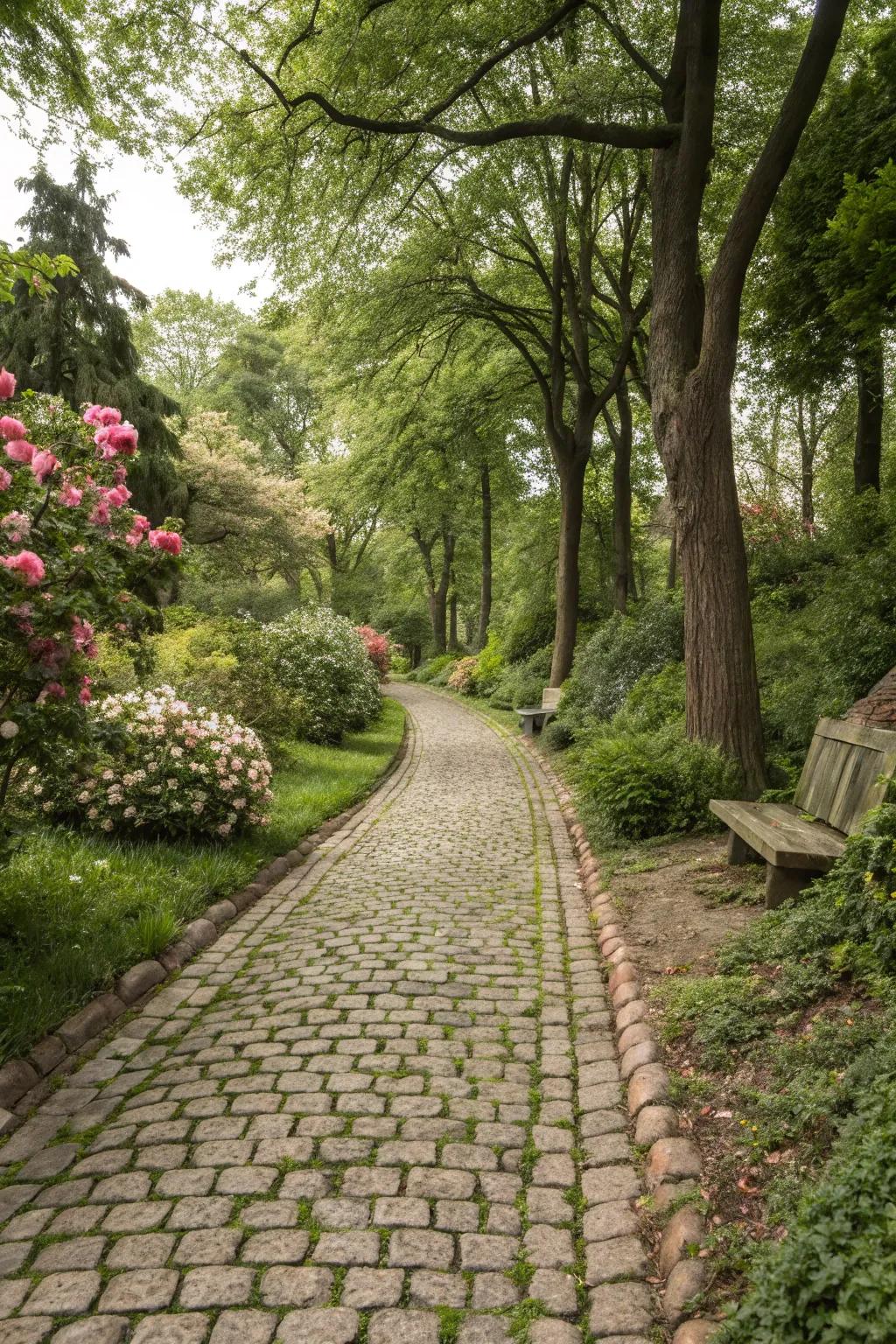Sett paths evoke old-world ambiance and charm.