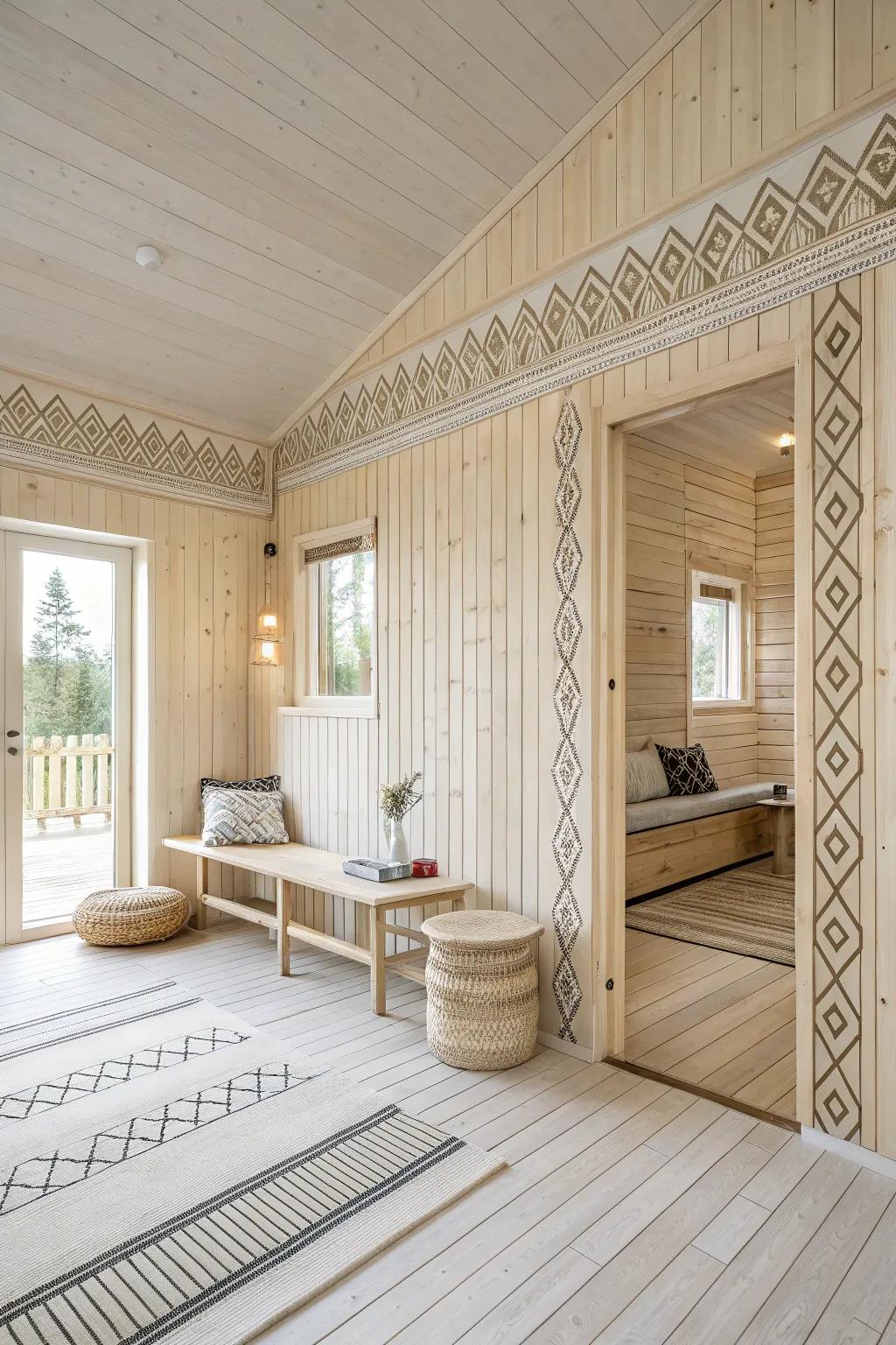 Attain serenity with Scandinavian timber designs.