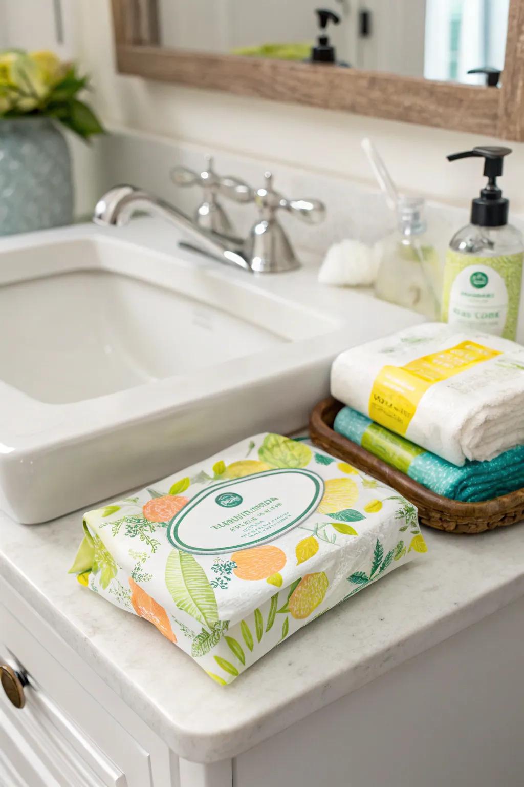 Facial cloths offer a quick and easy refreshment.