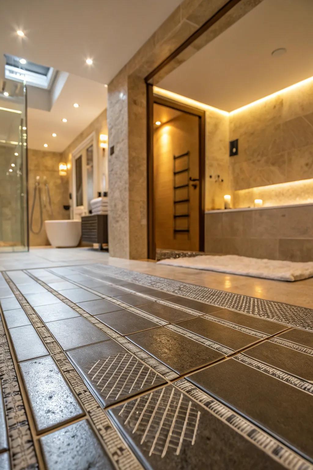 Heat-reflecting decking injects a hint of opulence and warmth.