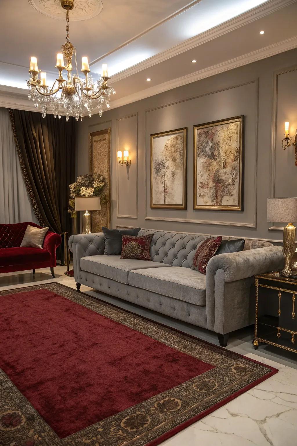 Merlot rugs add romance and luxury to your living space.