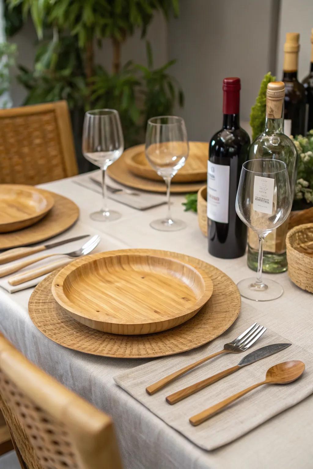 Tableware that is eco-conscious provides design with sustainability.