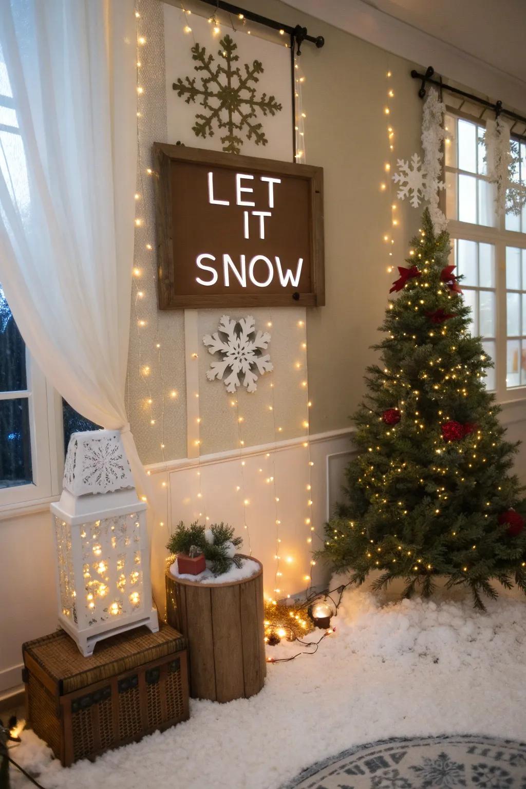 Themed signage to elevate your embellishment.