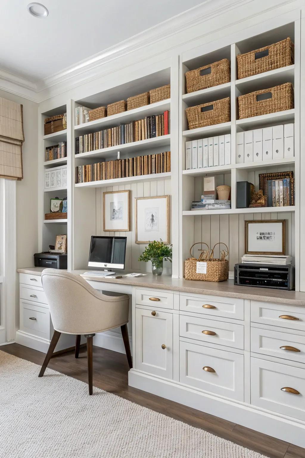 Custom storage solutions to improve space and organization.