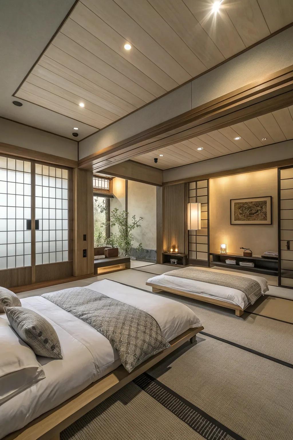 Understated elements maintain the room's airy feel.