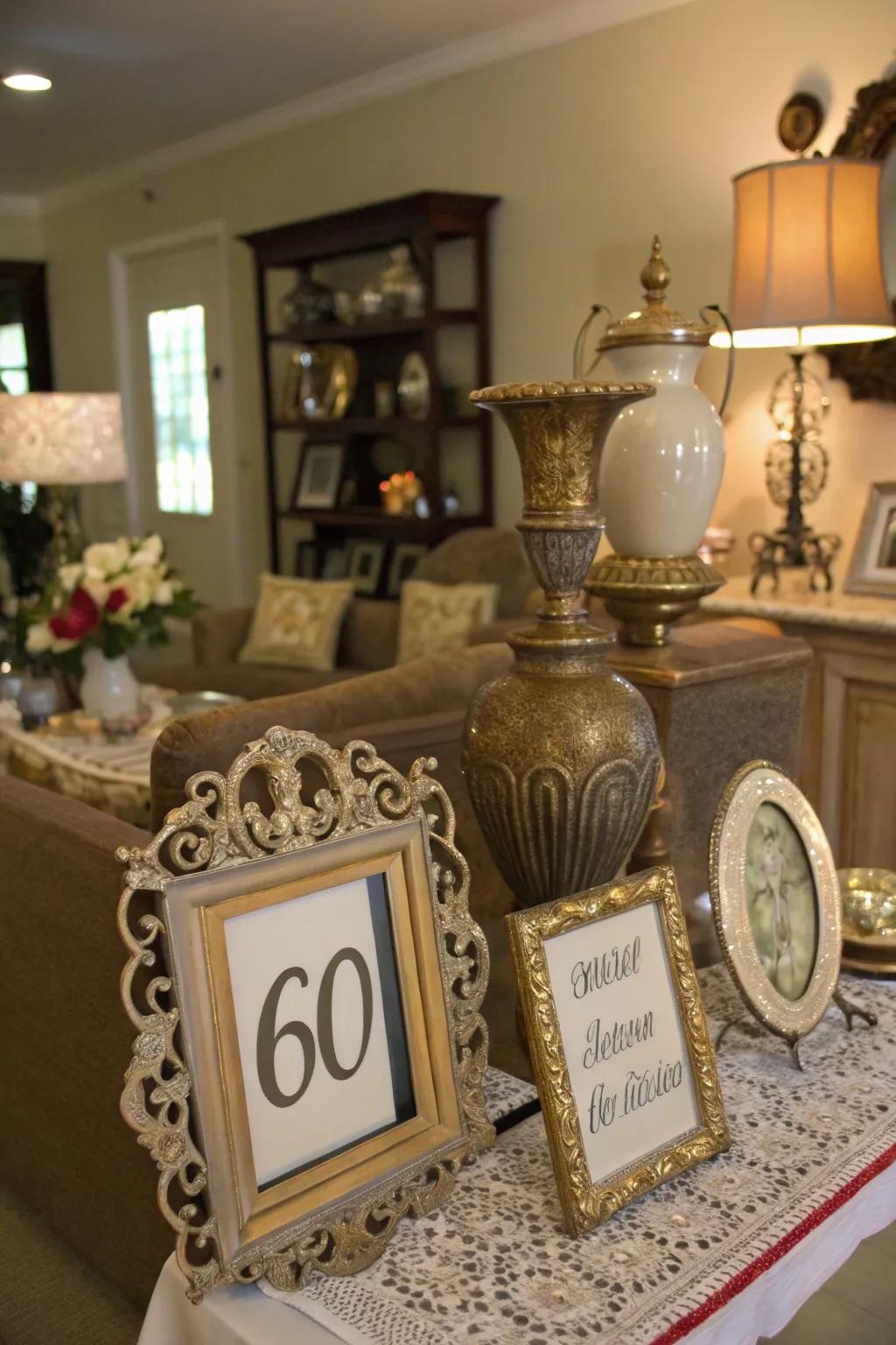 Nostalgia meets décor with vintage accents.