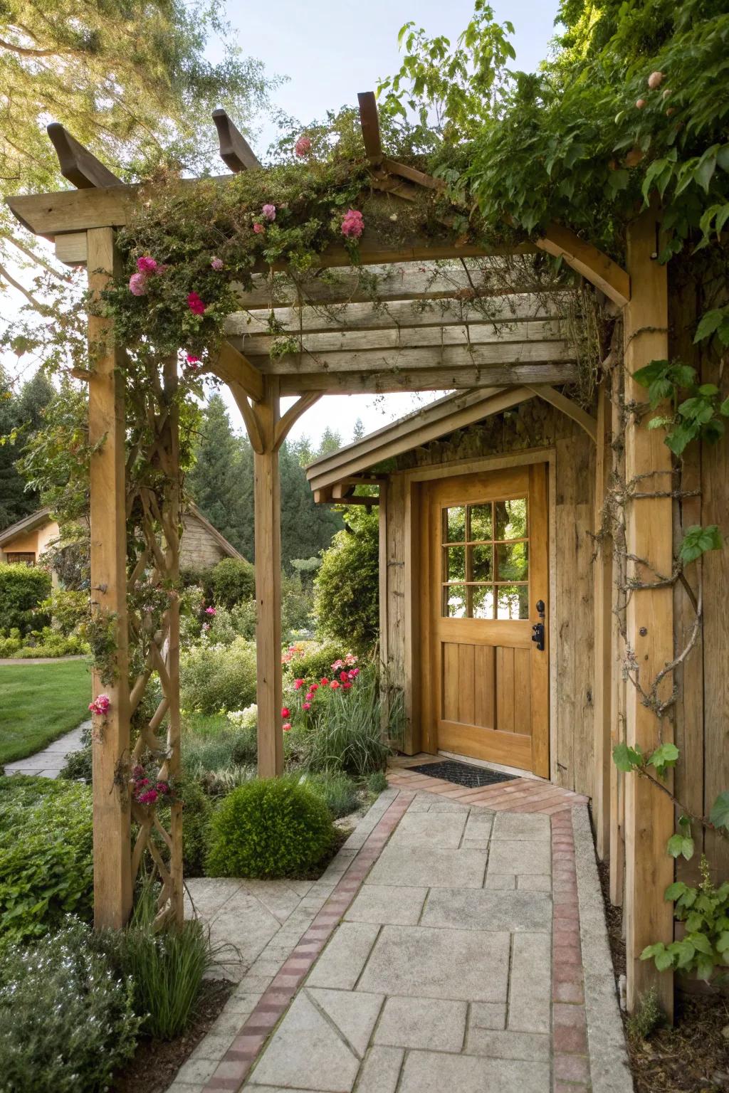 An environmentally-conscious arbor bolstering indigenous biodiversity.