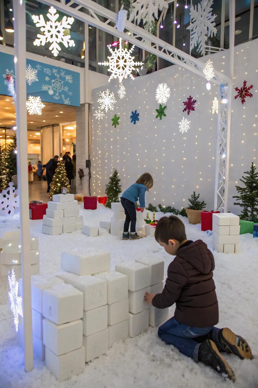 Seasonal inspiration infused into themed block play.