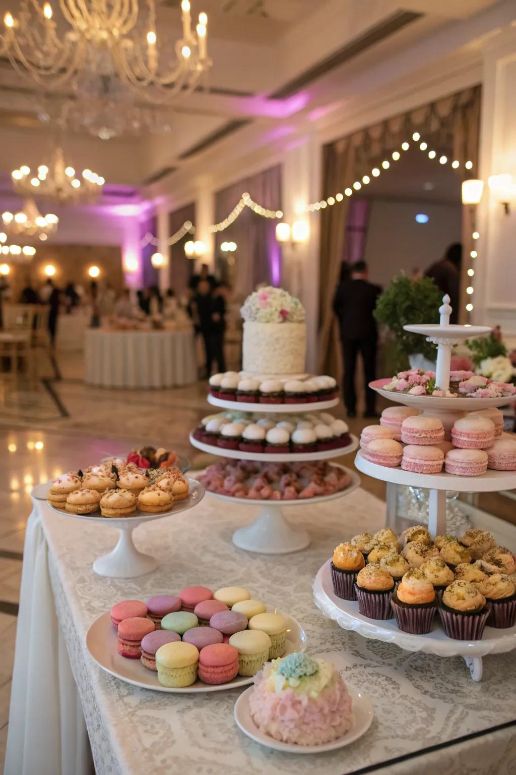 A delightful confection post proffers a delightful alternative to conventional wedding desserts.