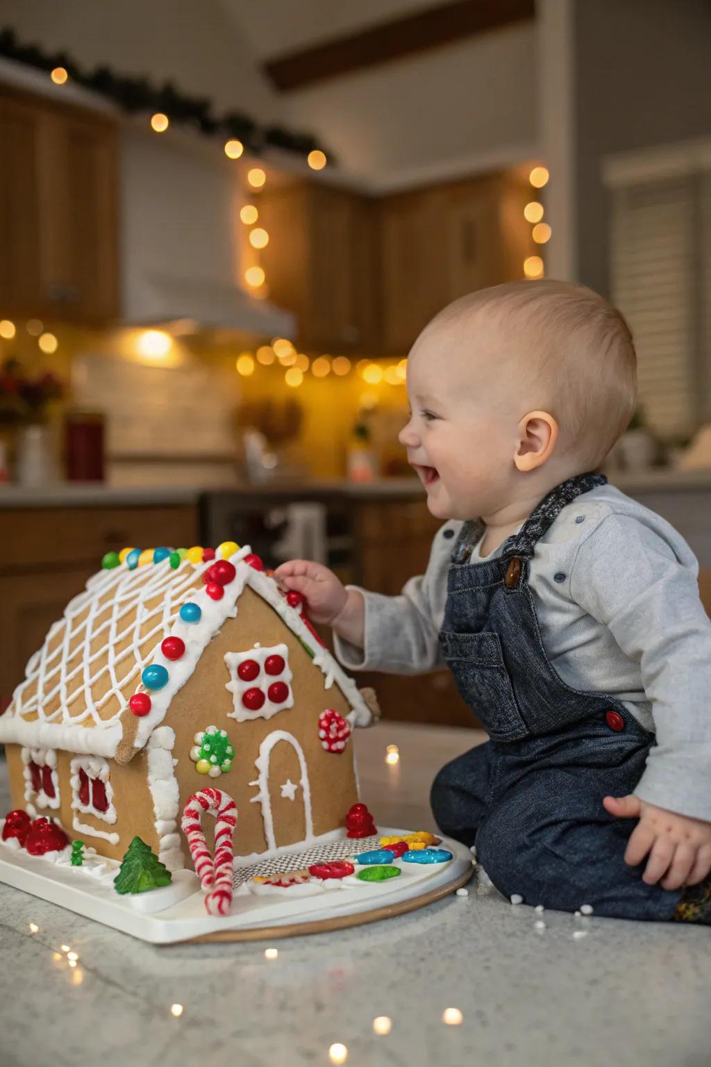 Sweet moments with a charming gingerbread dwelling.