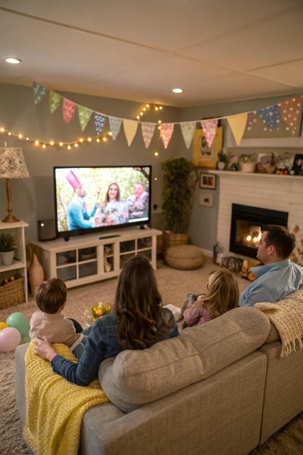 A relaxing Easter film night to end the perfect day.