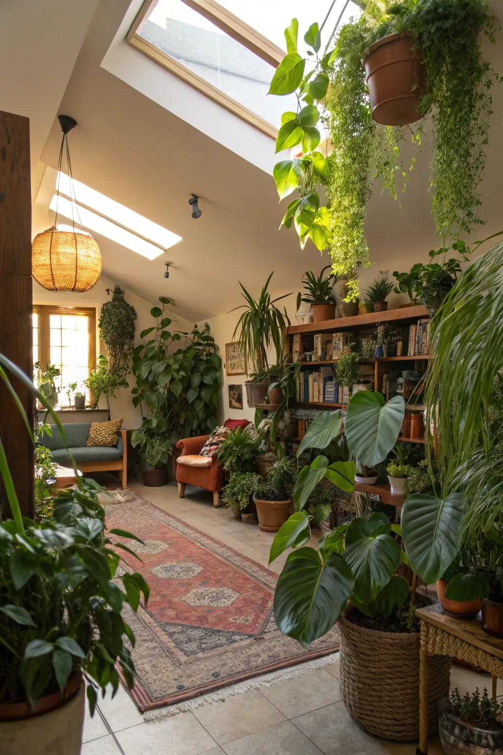 Plants bring a natural touch to indoor spaces.