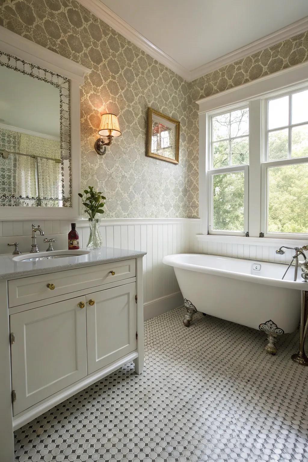 Enjoy timeless appeal with delicate round surfaces.