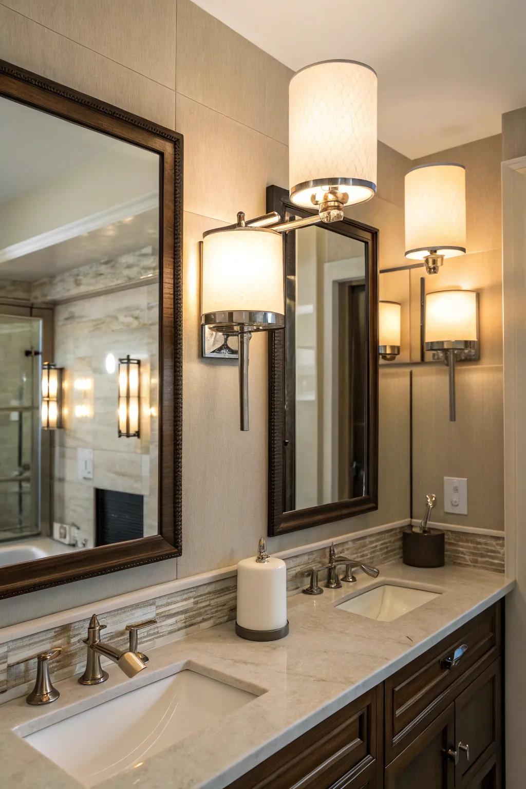 Dimmer levers empower customizable ambiance.