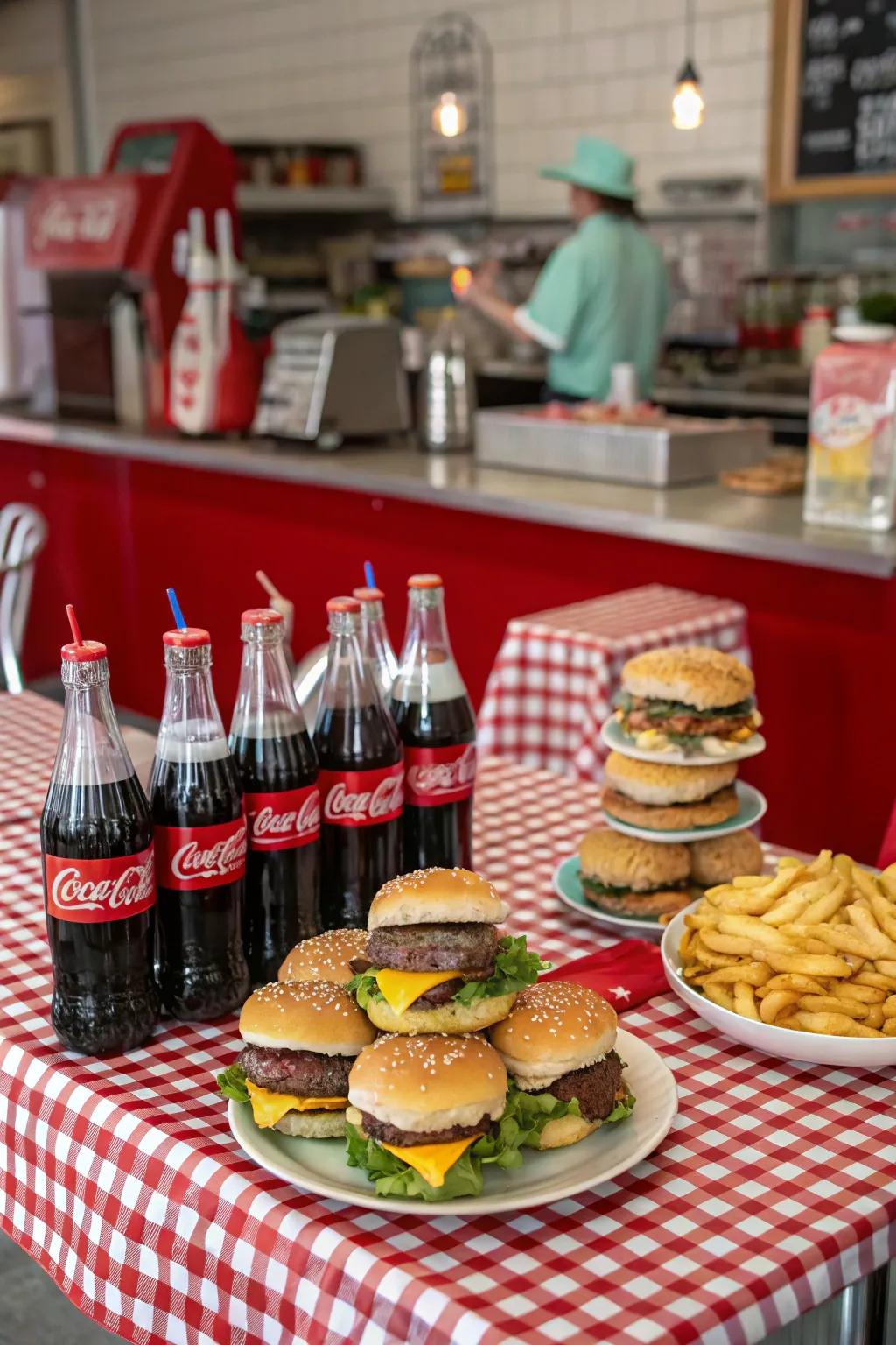 A fun and nostalgic Classic Diner BBQ.