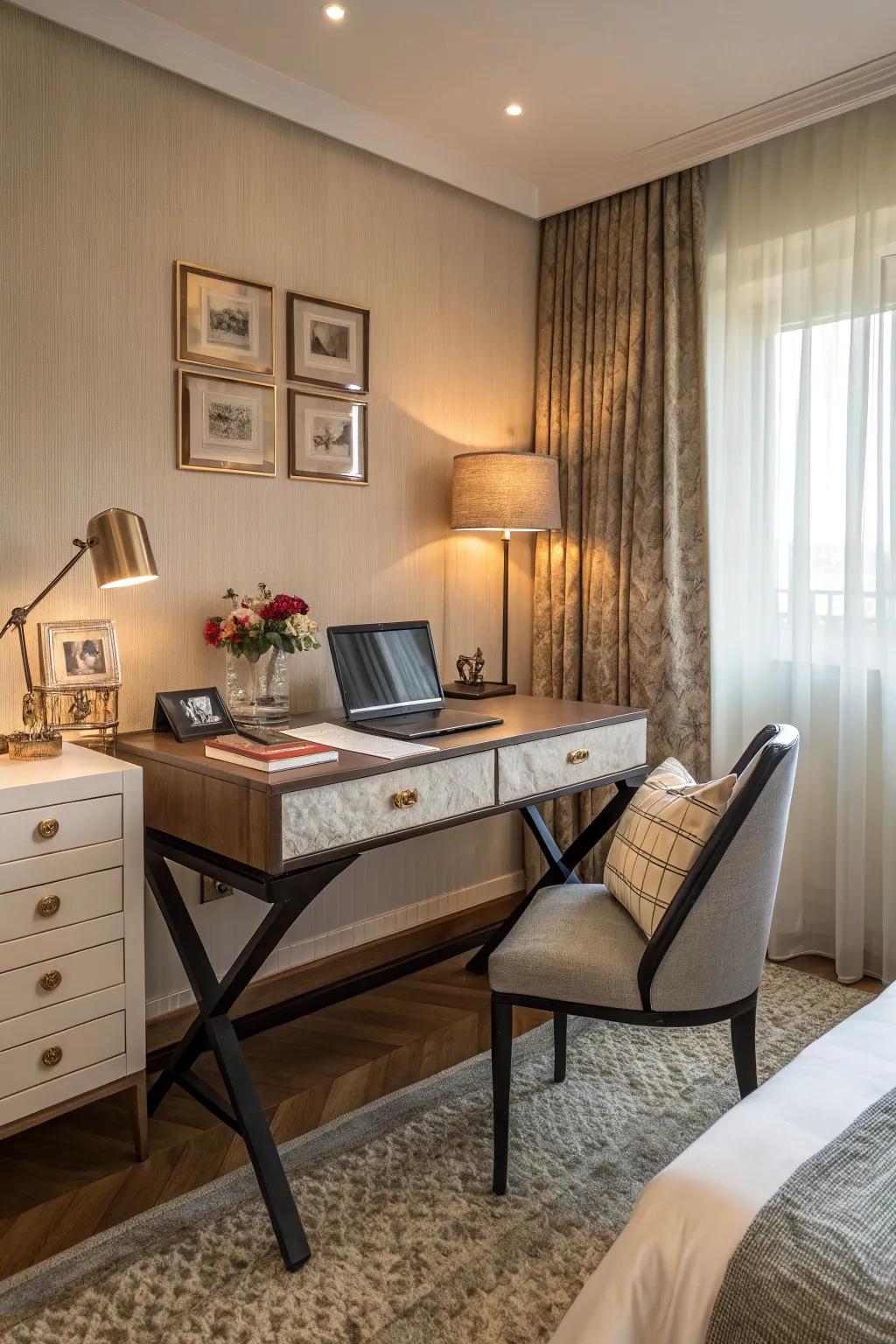 Design your desk to be the room's star.