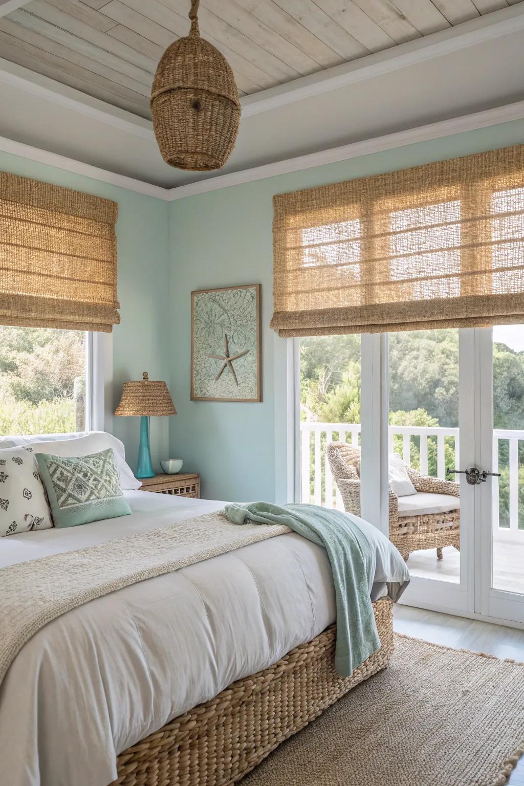 Interlaced tint heightens a hint of coastal allure.