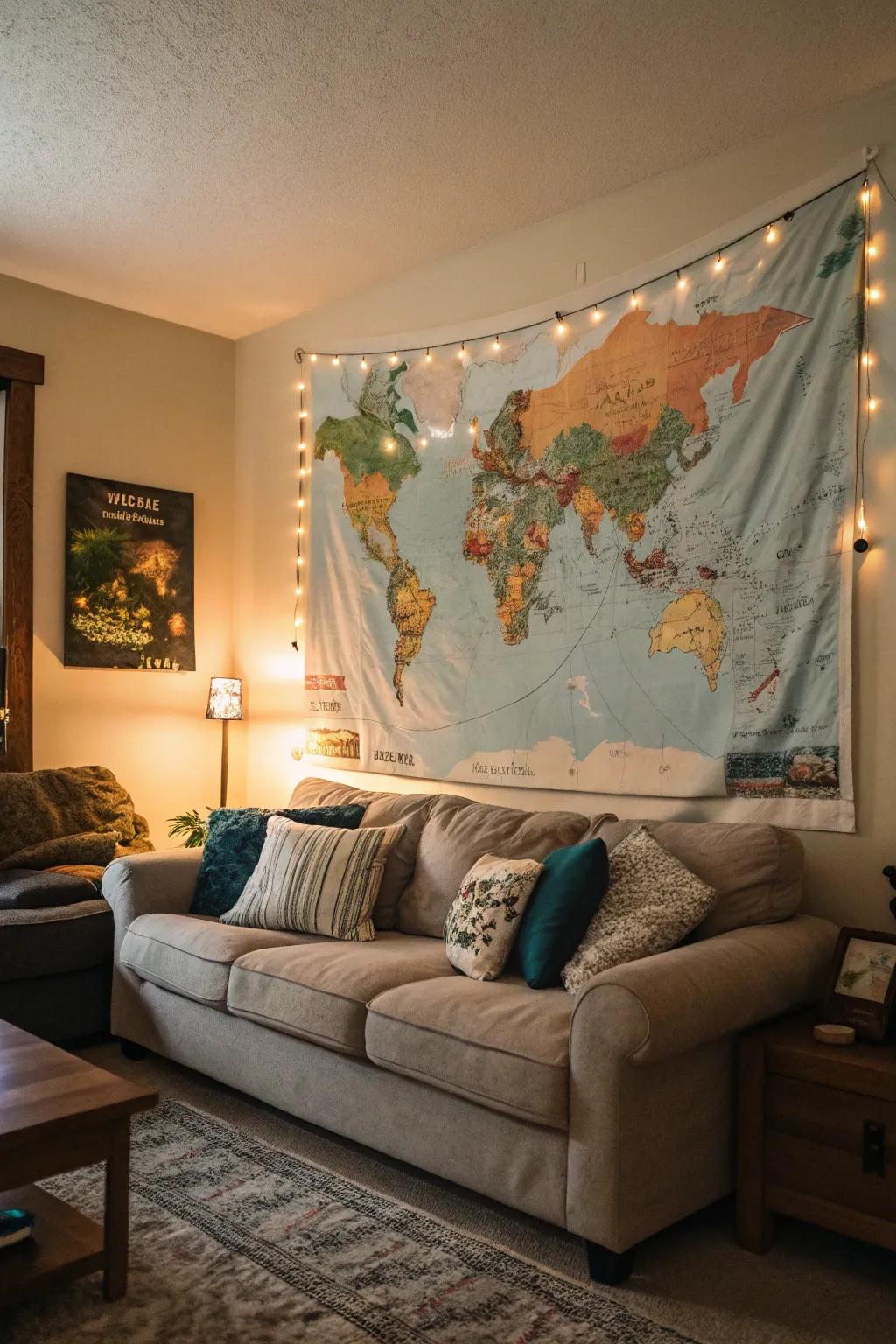 Diagrams showcase learning and conjure a feeling of wanderlust.