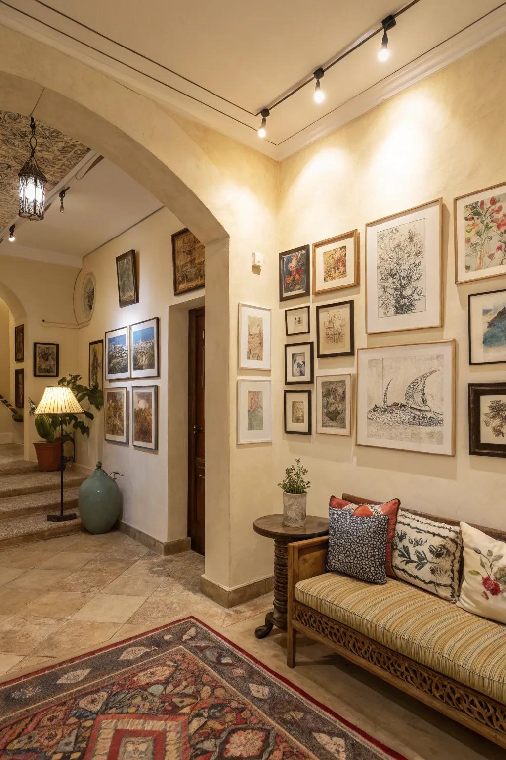 Intriguing art choices provide character, breathing vitality into the setting.