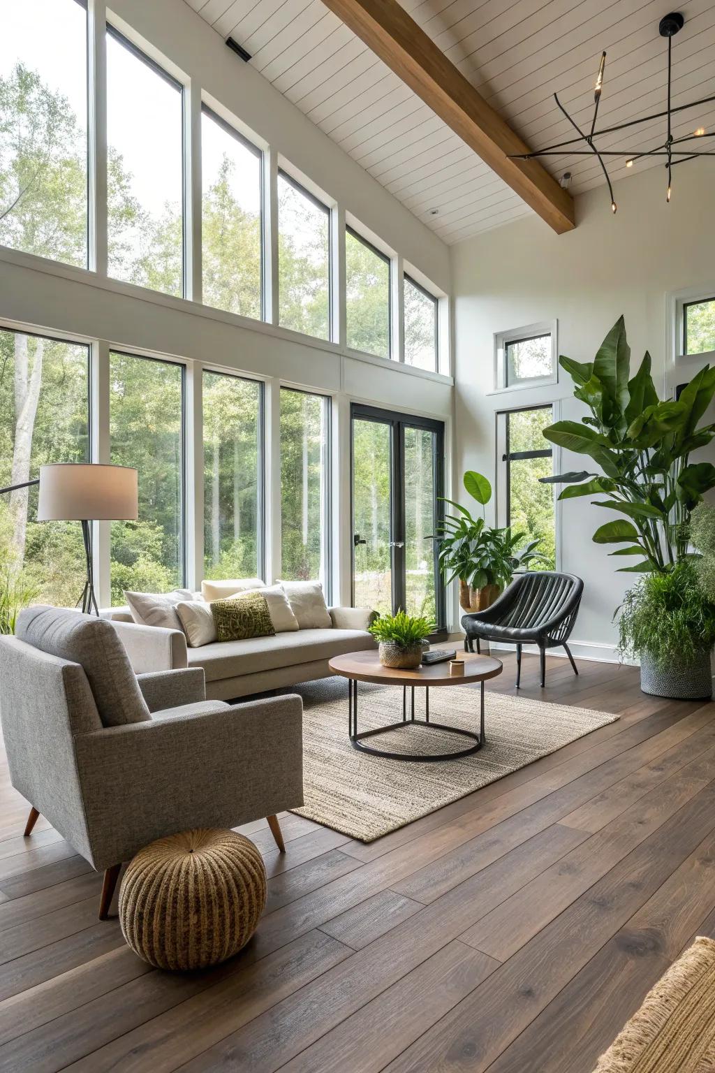 Plant fiber flooring combines innovation with sustainability.