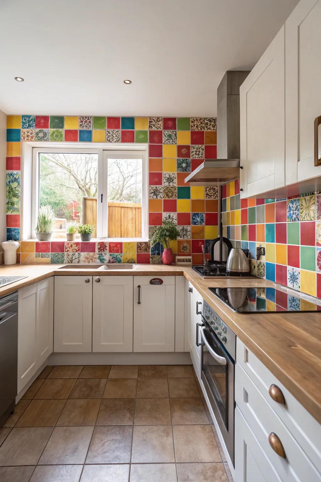 Color adds personality to any kitchen.