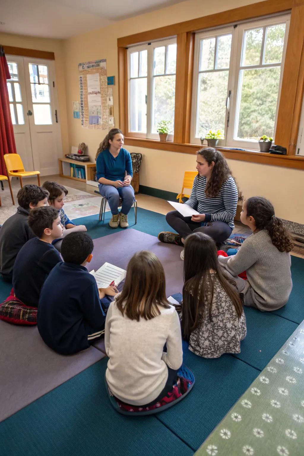 Sincere dialogue fosters a trusting and calm classroom environment.
