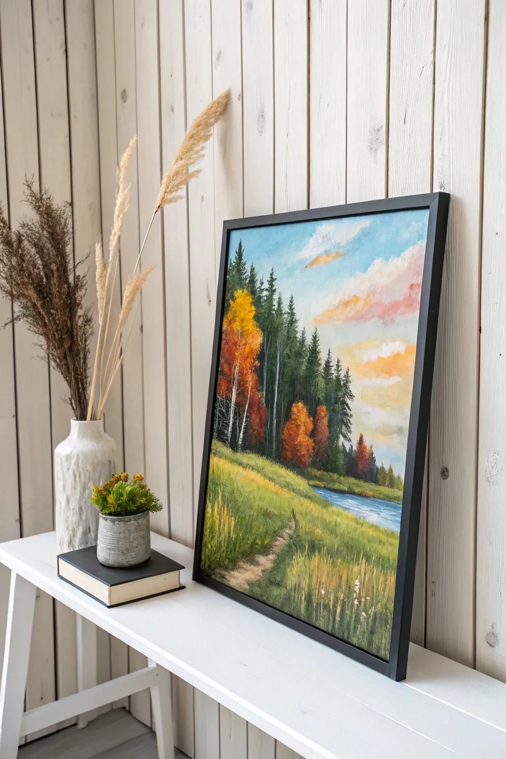 Capture the beauty of the seasons in a minimalist masterpiece.