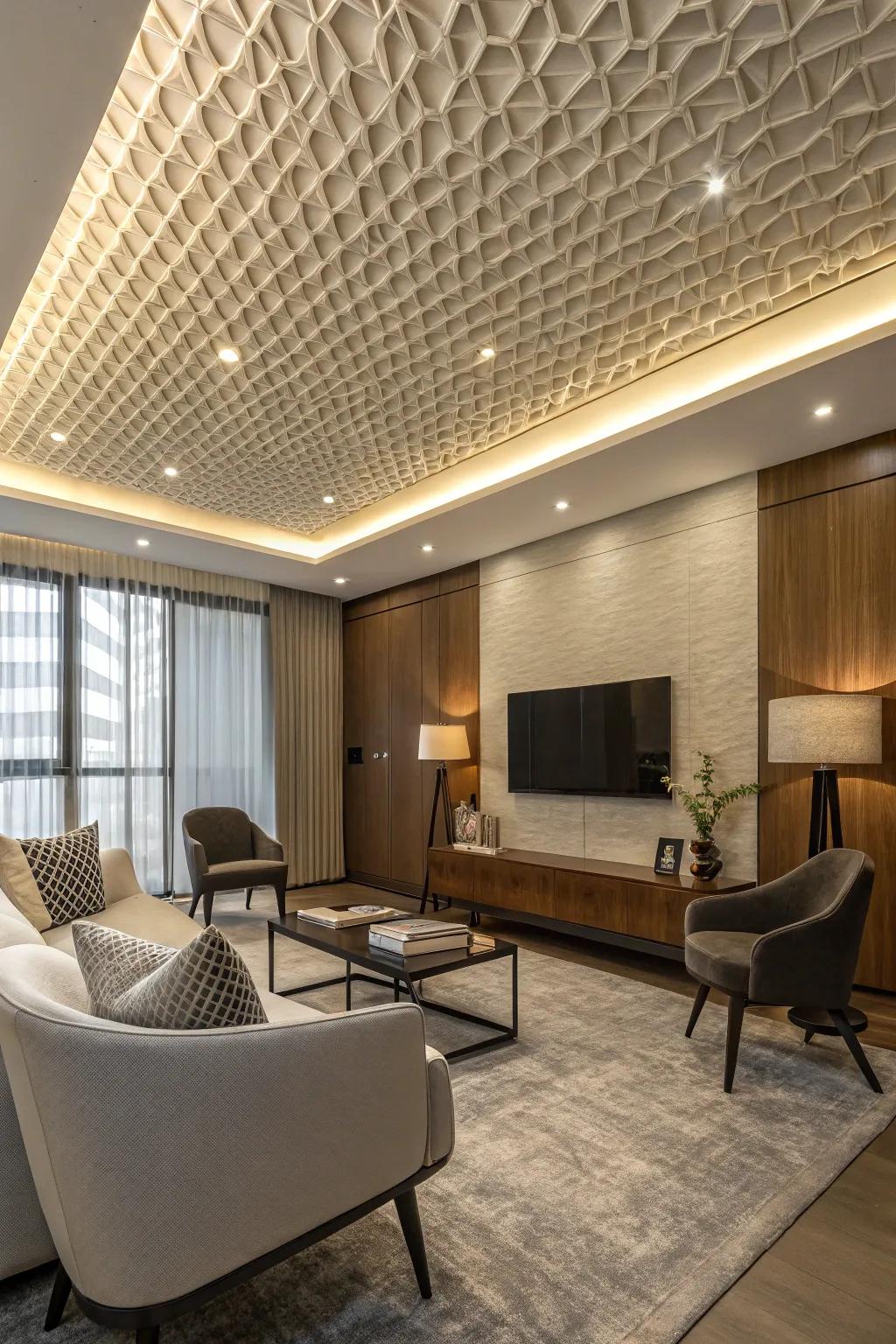 Incorporate artistic flair with the geometric allure of comb surface designs.