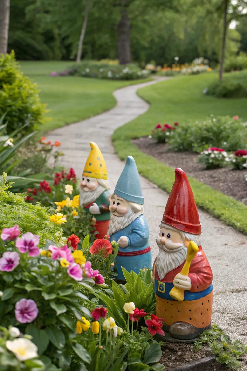 Ceramic outdoor sprites add playful character to your outdoor space.