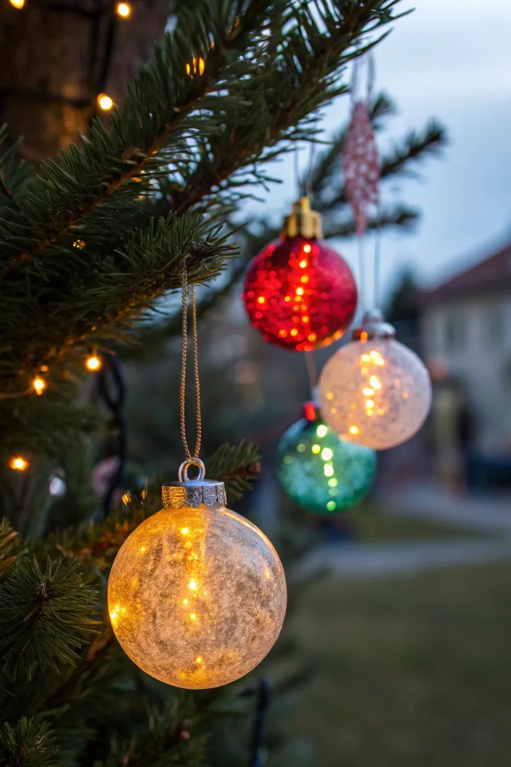 LED-illuminated decorations infuse a magical radiance into your holiday ambiance.