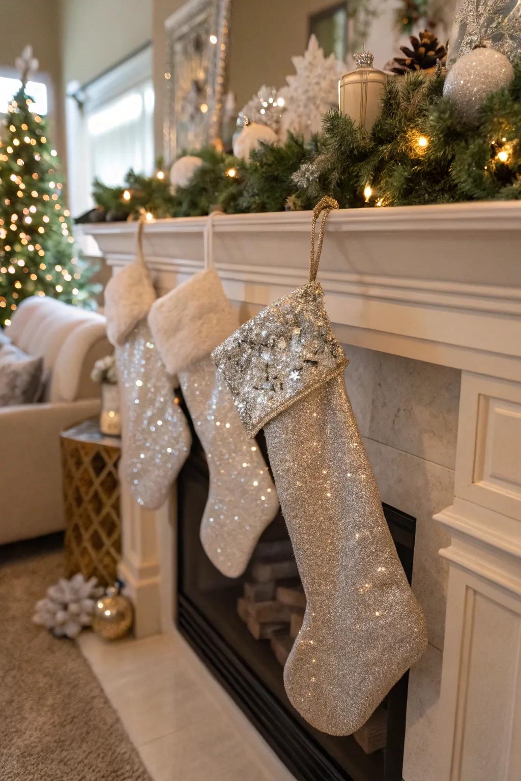 Sequin sparkle brings a festive shimmer to any holiday decor.