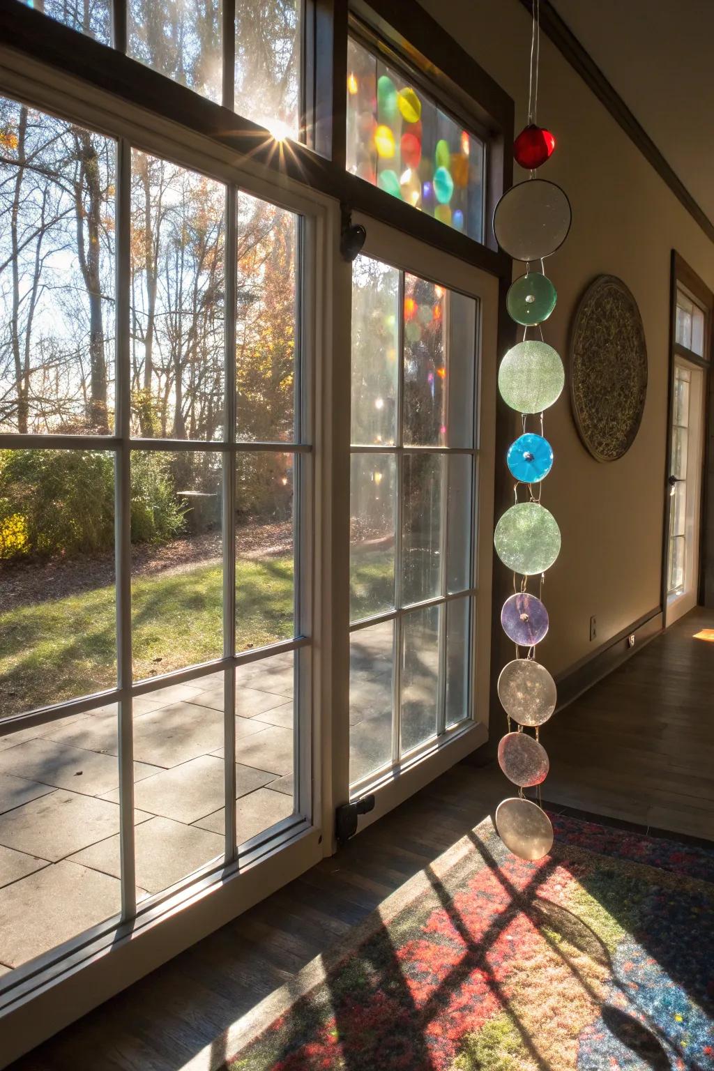 Dazzle using crystal circle art.