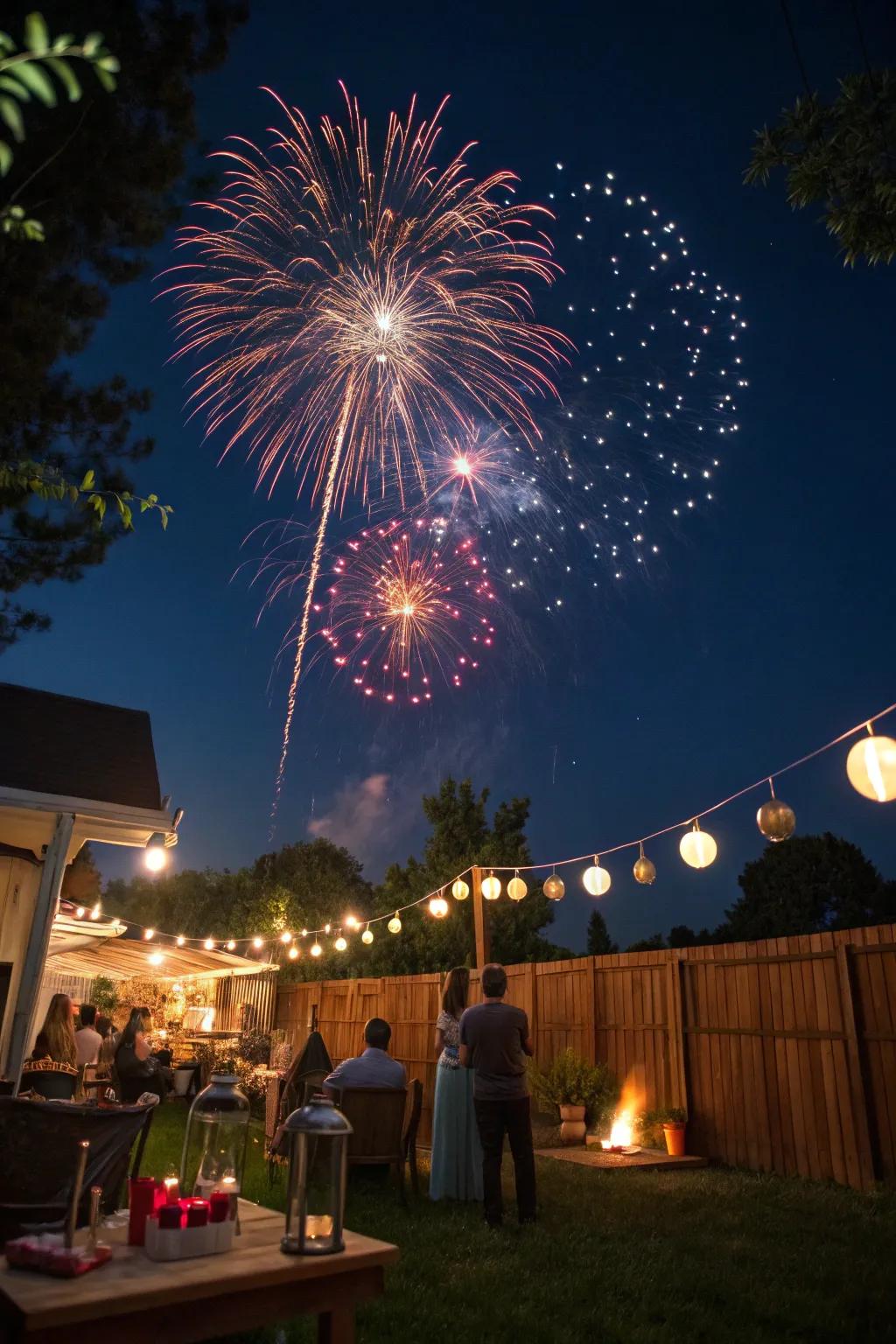 Fireworks bring a thrilling end to the event.