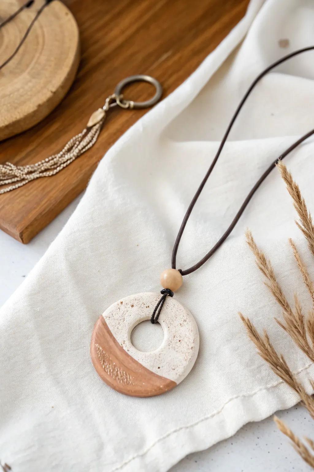 Cherish sustainability with this exquisitely crafted reclaimed clay charm. A modest stride toward a greener sphere.