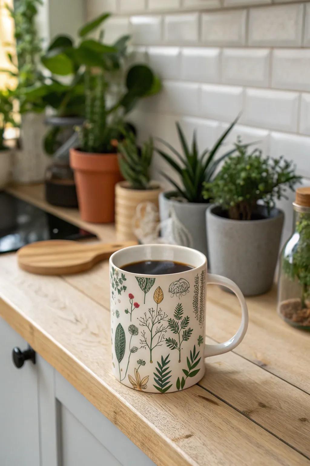 Nature mugs bring the outdoors inside.