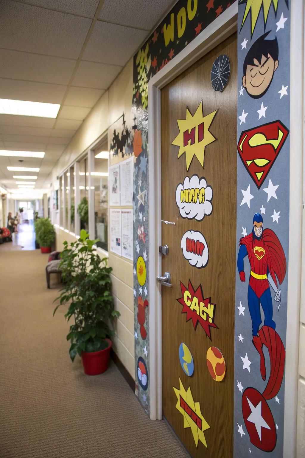 A door that brings graphic story escapades to life.